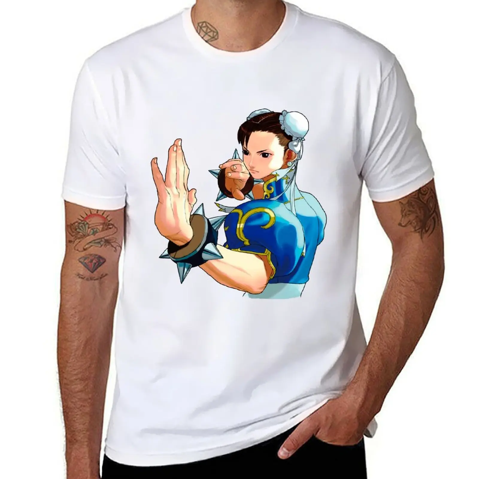 

CHUN LI PROMO IMAGE T-Shirt anime tshirt t shirts for man graphic funny T-Shirt