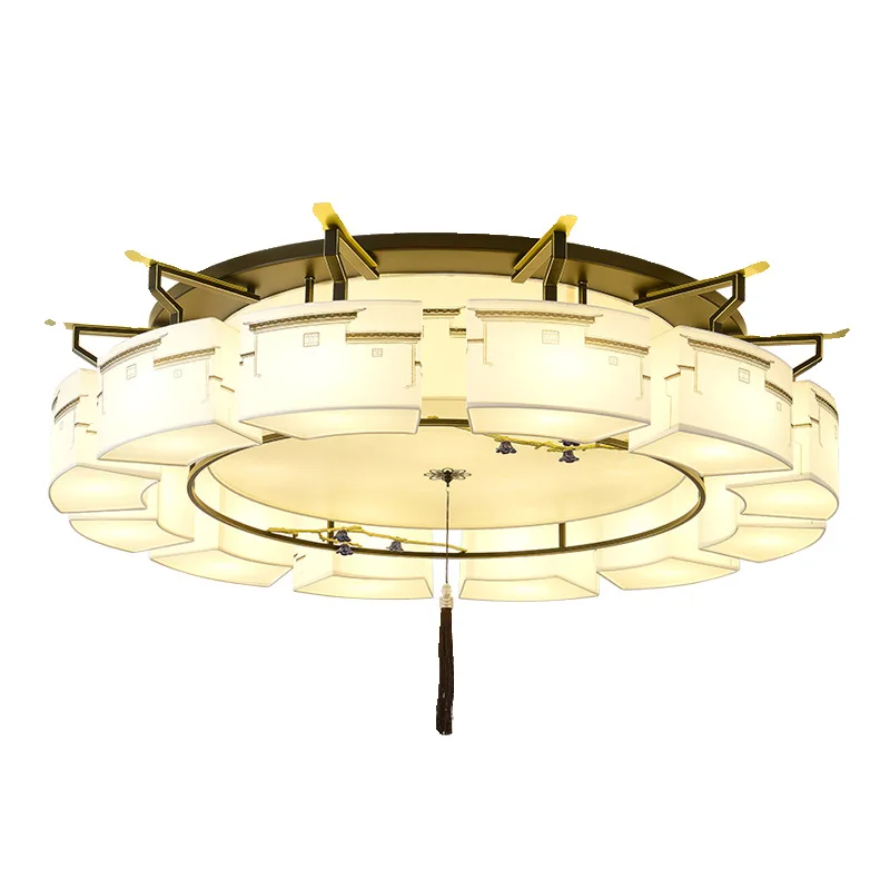

Round, living room, simple, modern, atmospheric, new Chinese style, bedroom light