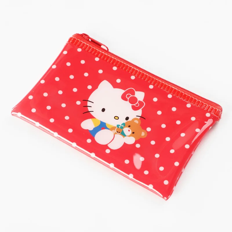 sanrio hello kitty cartoon storage bag PVC waterproof storage  kuromi children\'s cute  bag toy ziplock Christmas present anime