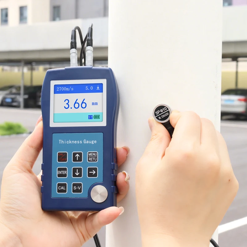 Hot Selling DONGRU Smart Digital Ultrasonic Metal Thickness Tester IP45 Protection 1-Year OEM Customized Factory Direct Sales