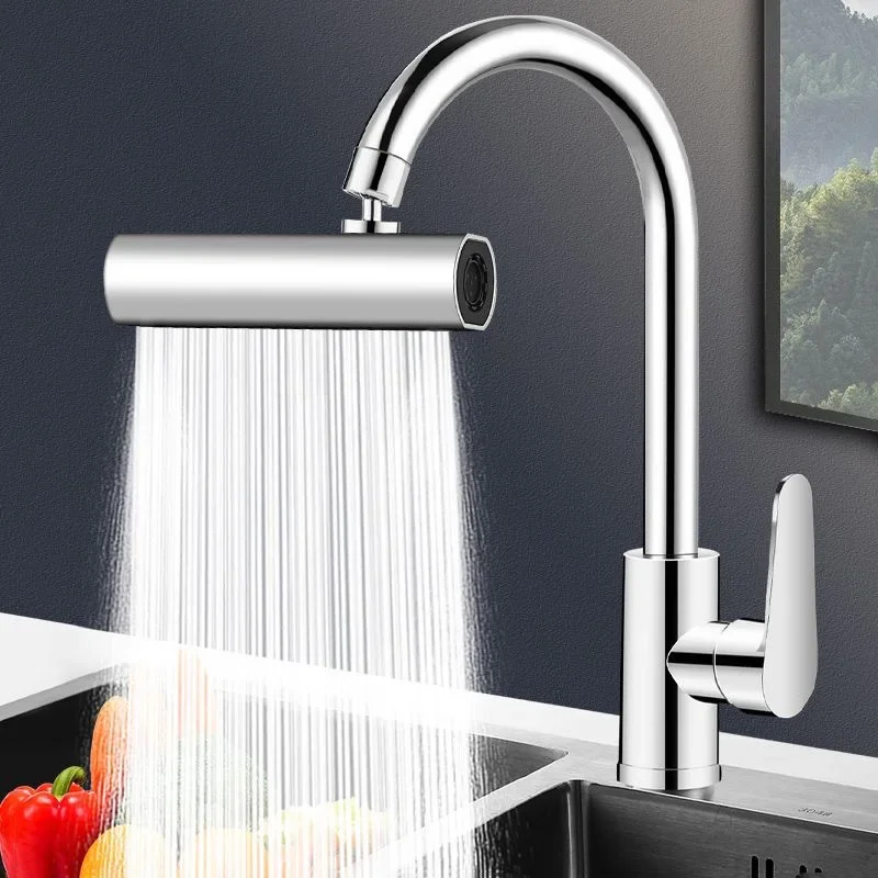 4 Level Waterfall Universal Style Faucet Extension Vegetable Washing Splash Proof Rotatable Water Tap Faucet Accessories 2024