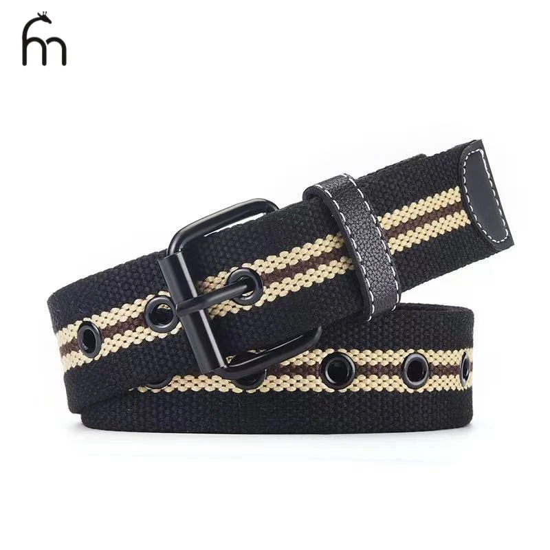 Men's Belt Casual Woven Elastic Belt Outdoor Sports Women's Belt Climbing Work Belt Jeans Suit Pants Men's And Women's Universal