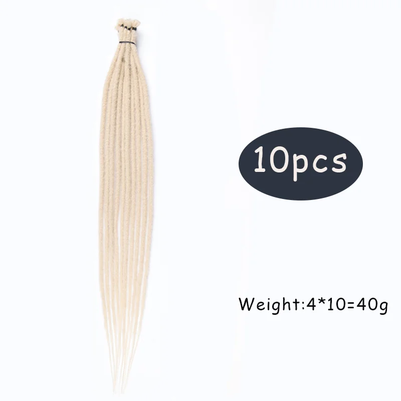 여성용 레게머리 크로셰 브레이드 헤어 익스텐션, 합성 옴브레 컬러 레게머리 헤어, 24 인치, 10 개/팩