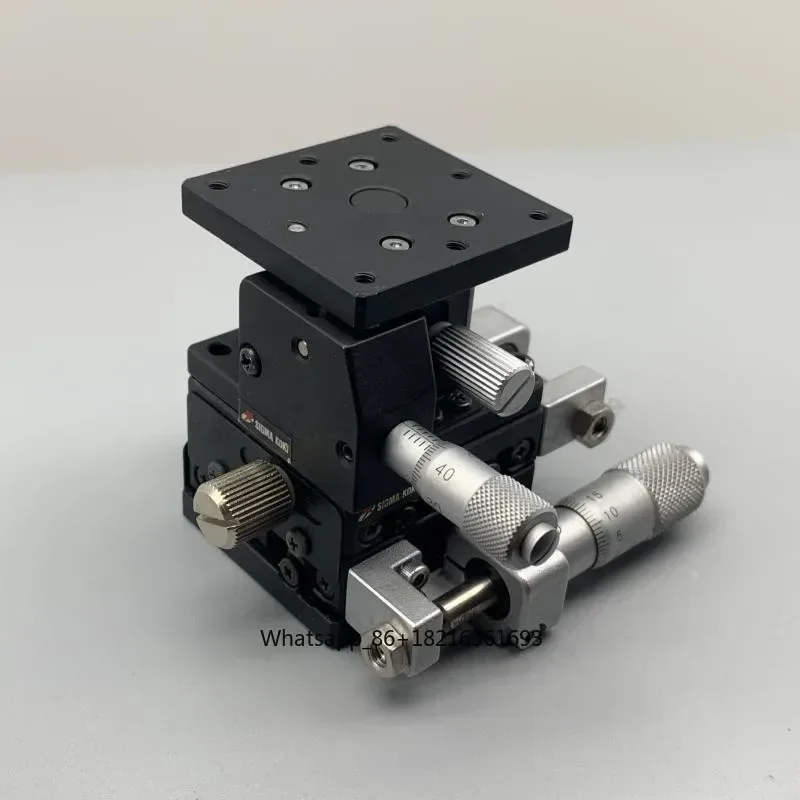 NEW 20.26 Three Axis Adjustment Table Sigma TSD-405SXYZ Manual Sliding Table Optical Fine Adjustment Translation Table