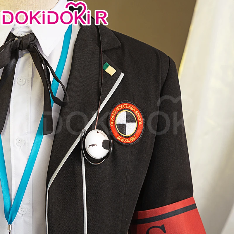 Yukii Makotoo Cosplay Costume Game Cosplay【S-2XL】DokiDoki-R Men Uniform Costume Yuukii Makoto Headphone Cosplay Wig Plus Size