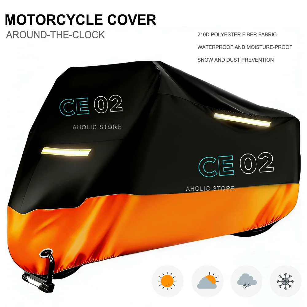 Motorcycle Cover 210D Oxford Waterproof Outdoor Indoor Dustproof Snow Proof UV Protection For CE02 ce02