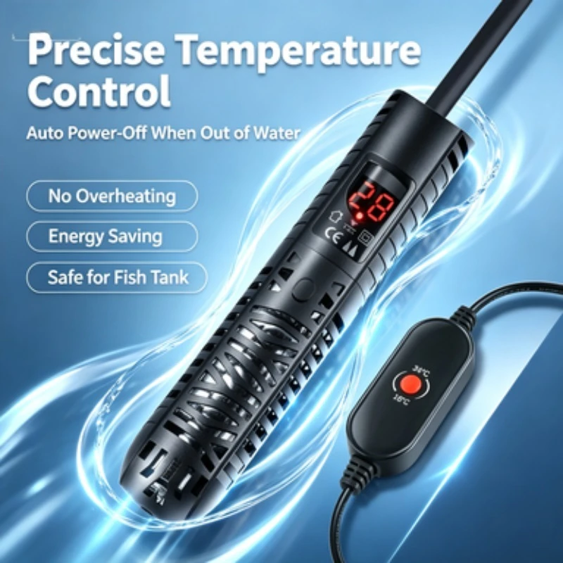 ZONGYAN Aquarium Heater Automatic Constant Temperature Frequency Conversion Quartz Explosion Proof Small Submersible Power