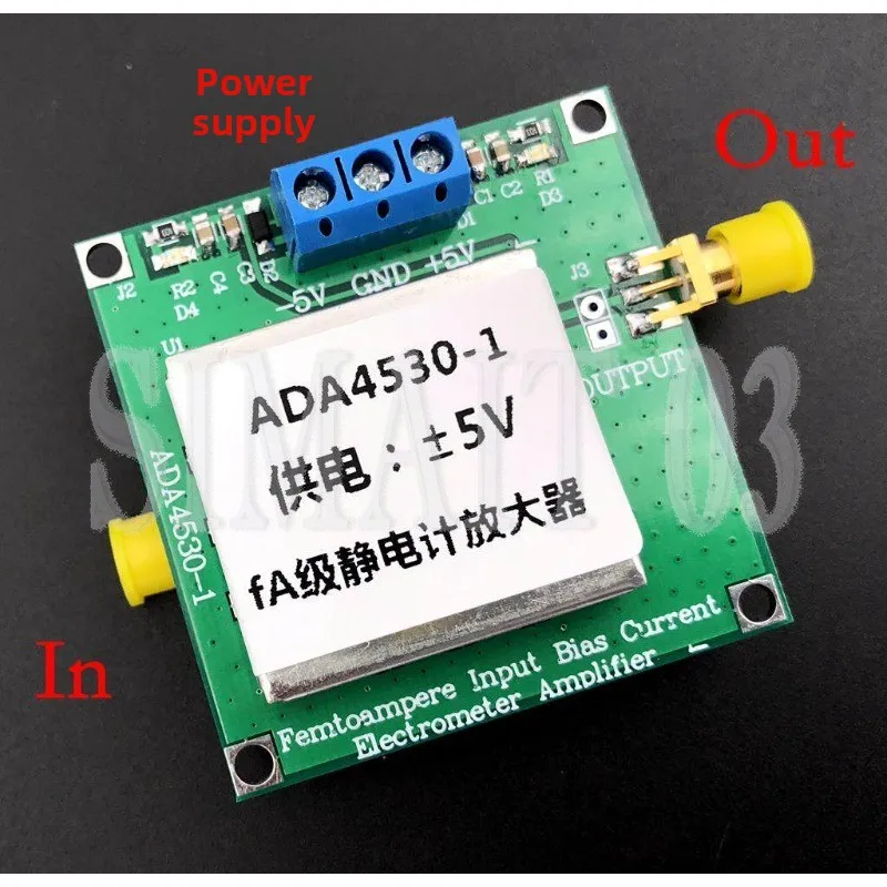 Class fA electrometer amplifier ADA4530-1 weak current measurement module photoelectric IV conversion