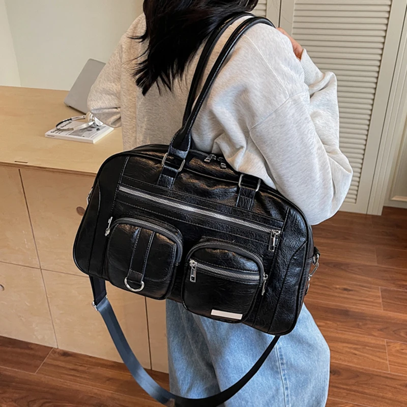 

Женская дорожная спортивная сумка-тоут, большая сумка для хранения на открытом воздухе, деловая поездка, сумки на плечо для покупок, сумка для багажа на короткие расстояния