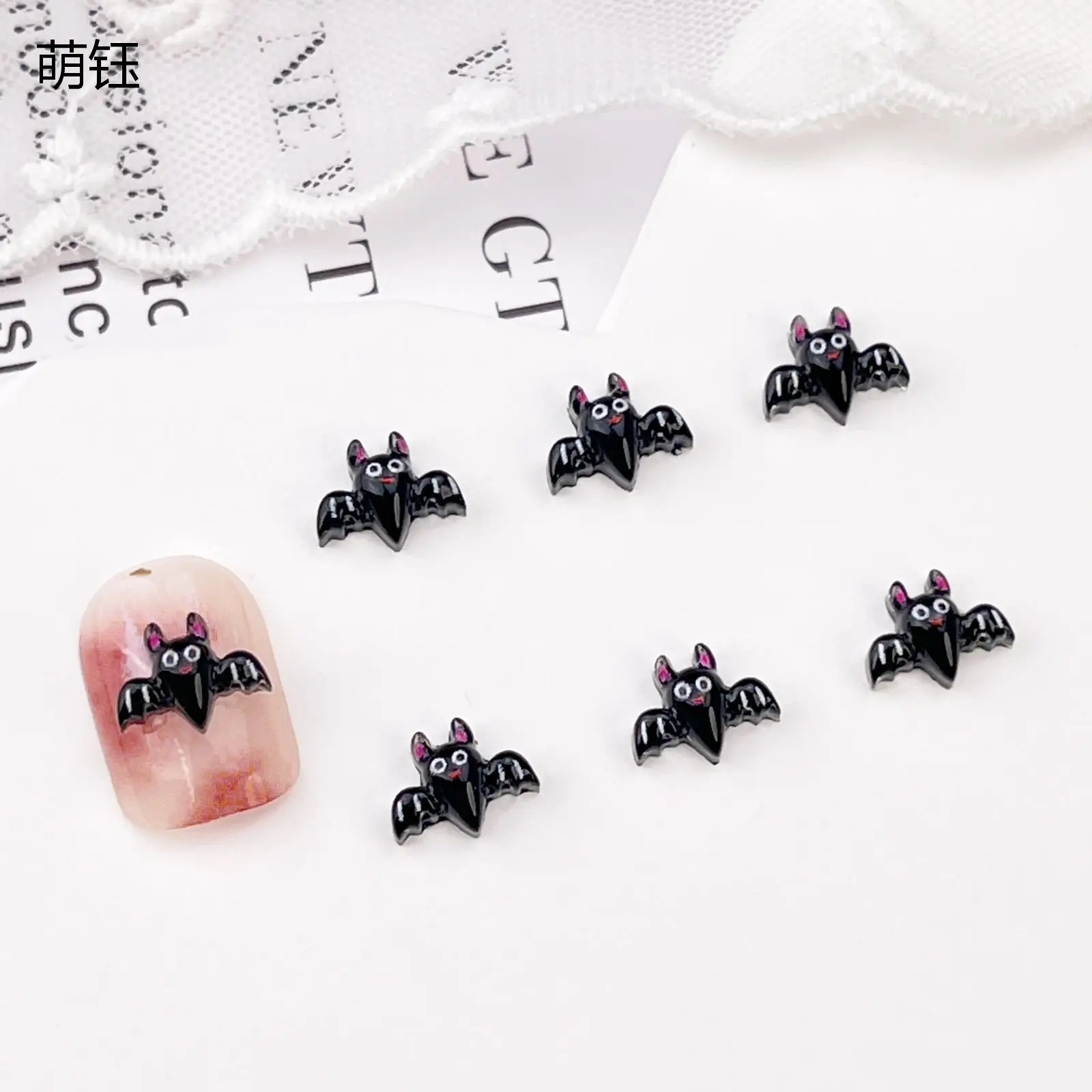 20 pièces série Halloween Nail Art décorations mignon fantôme magique citrouille Mini dessin animé résine ongles breloques bijoux bricolage Nail Art pièces