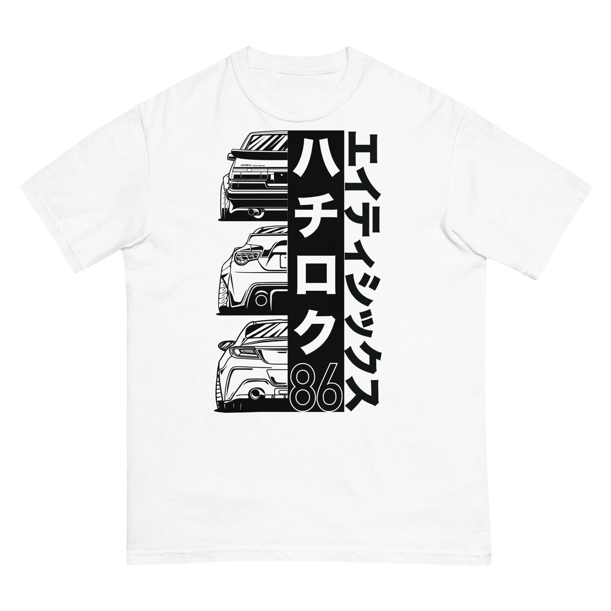 2026 New JDM Family Matching Oversized Unisex Streetwear TShirt JDM Classic 86 Car Generations Graphic Tee Enthusiast Short Tops