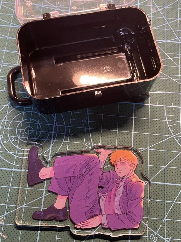 Anime Mobu Saiko Hyaku Mob Psycho 100 Reigen Arataka Cosplay Mascot Acrylic Suitcase Standing Sign Desk Ornament Xmas Halloween