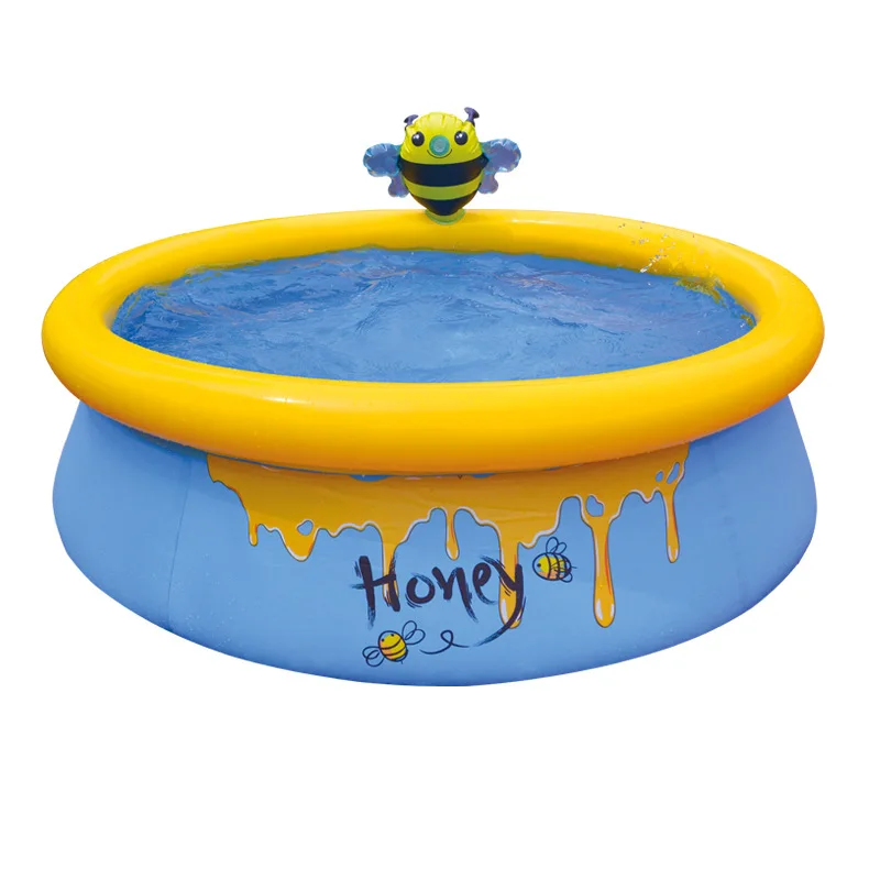 Round Inflatable Frame Pool Durable PVC Support Foldable Portable Outdoor Backyard Kids Family Quick Setup Summer Hot Tub view 2