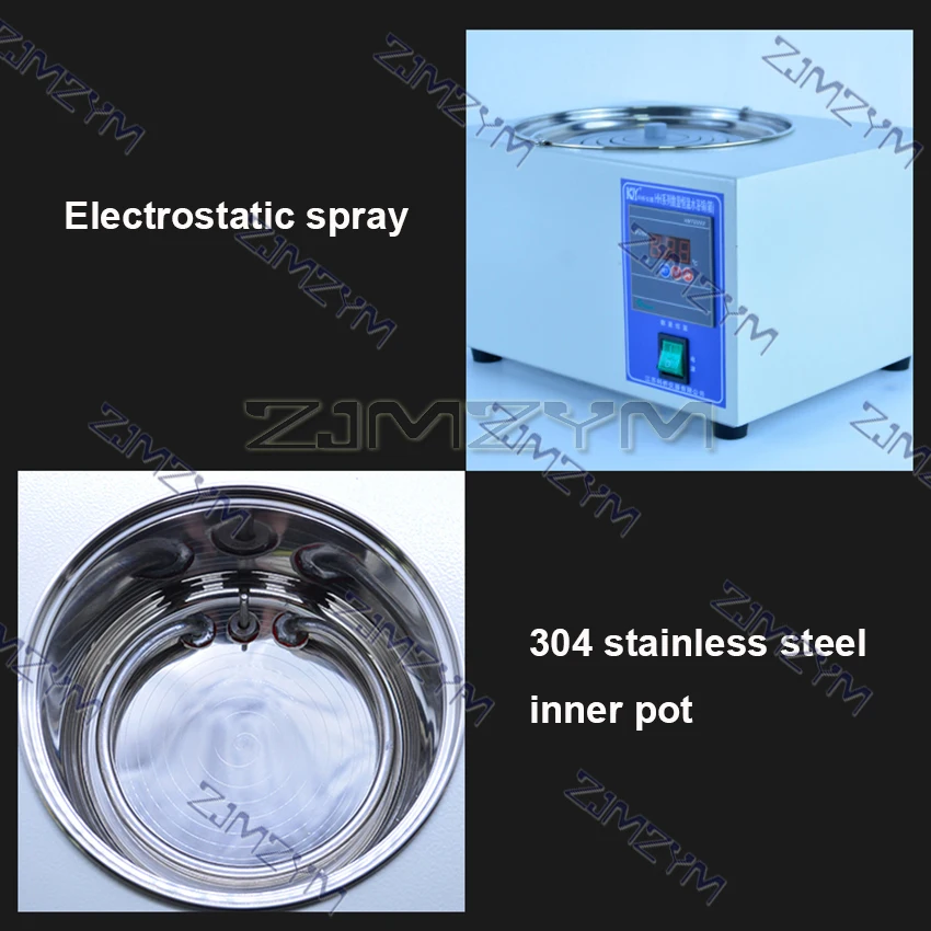 HH-1 Лабораторная водяная баня 5л Цифровой термостат с одним отверстием Водяная баня Электрическая лаборатория Горшок для горячей ванны Регулируемая температура котла