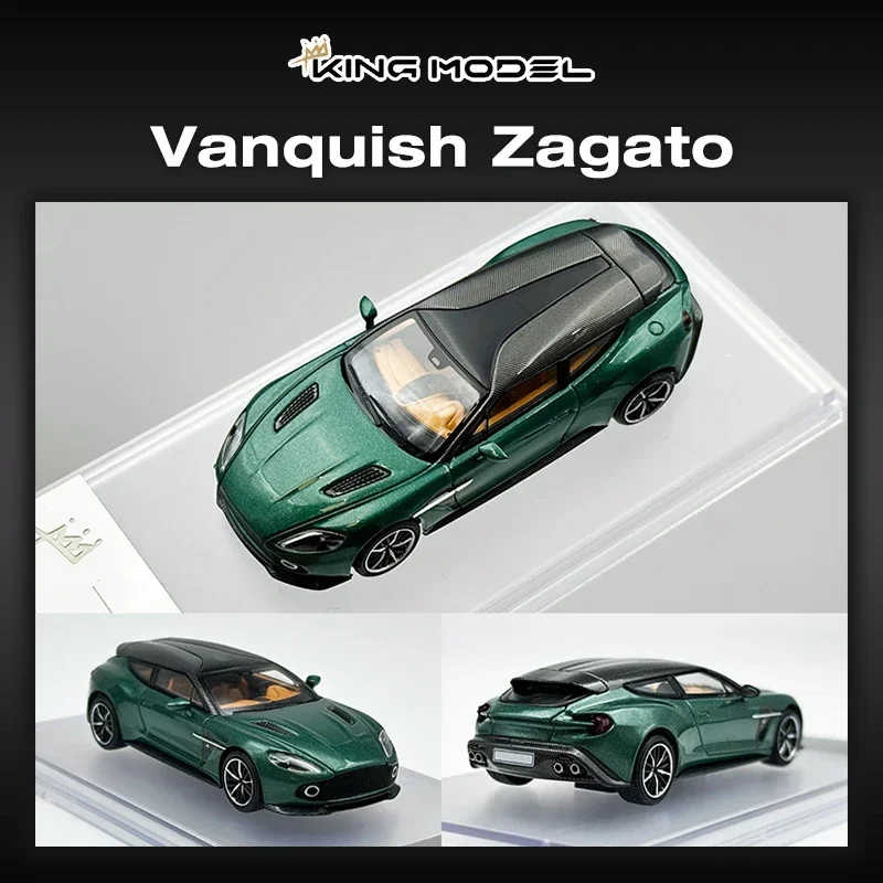 In Stock KING 1:64 Vanquish Zagato Shooting Brake Diecast Diorama Car Model Collection Toys