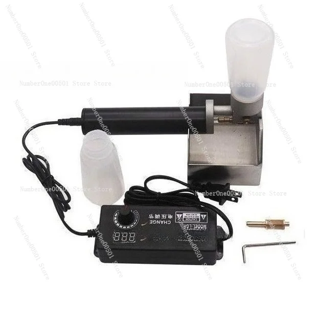 Handheld Adjustable Speed Leather Edge Oil Machine, Oil Arc Inner Outer Frame Design No Leakage for Leather Craft