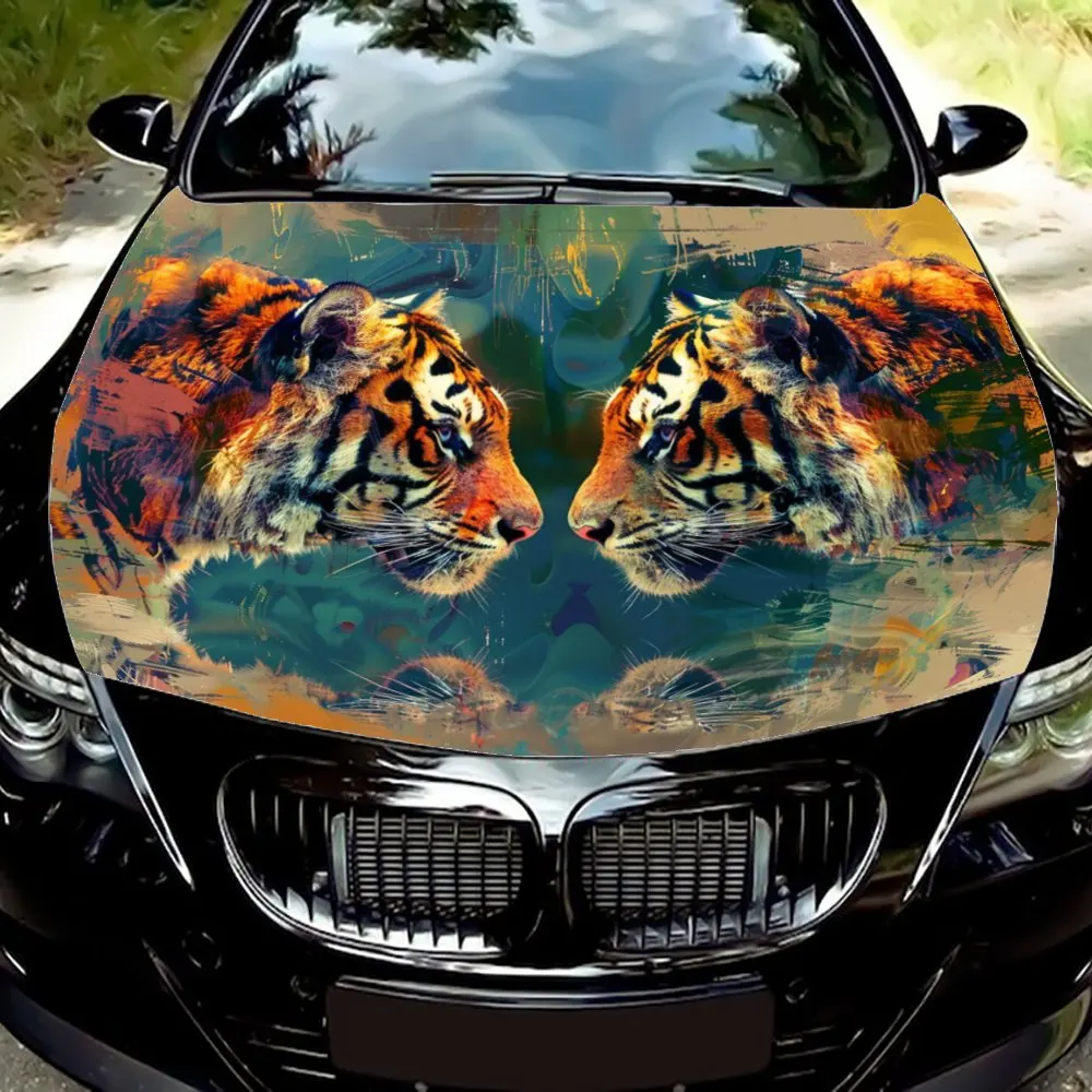 Fierce Tiger Car Sticker - Durable & Long-Lasting Vinyl Decal for SUVs