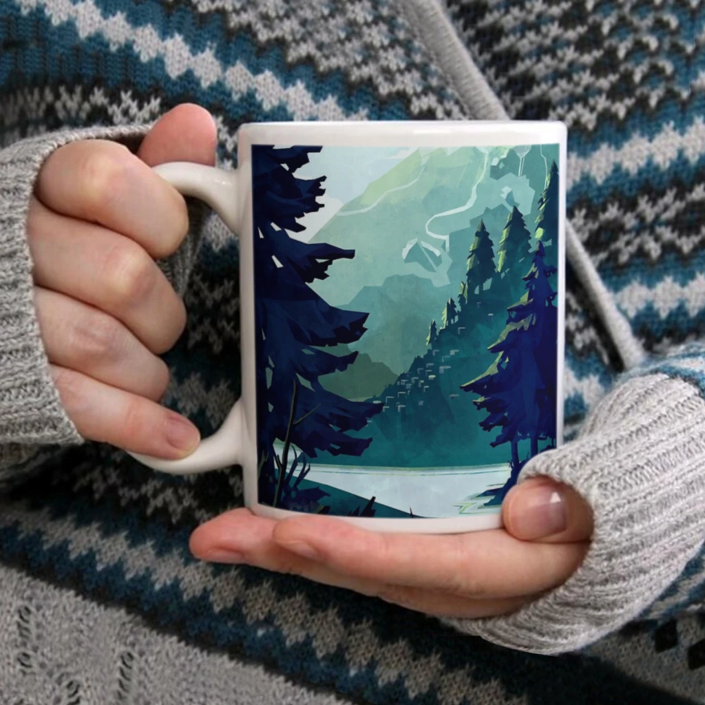 

Canadian MountainCoffee Mug Tea Cup 11oz Coffee Cup Funny Birthday Ceramic Mug Personalized Cup