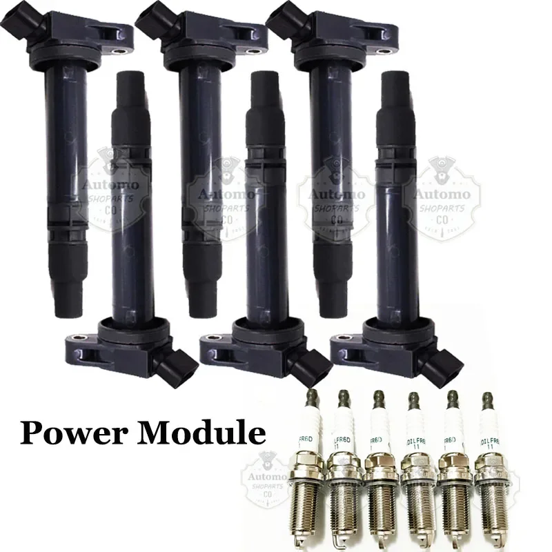 6 Ignition Coil Spark plug for 3.5 V6 Toyota Sienna Avalon Camry Highlander Rav4 Venza Lexus RX350 ES350 RX450h 07-15 9091902250