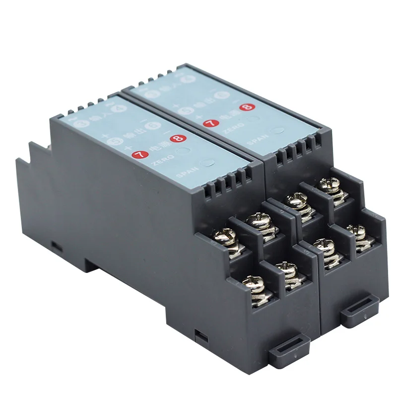 AC Voltage Transmitter 4-20mA 0-10V output voltage sensor 110v 220V 380V input signal converter 35mm Din Rail