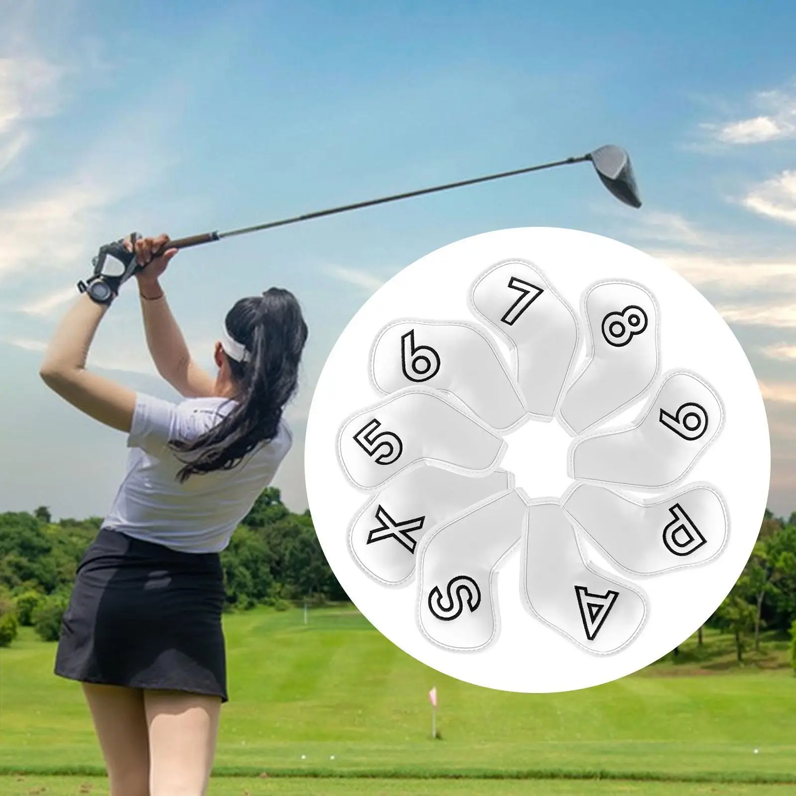 

Golf Club Headcovers Golf Protection Pad Portable Golf Hoods Hybrid Headcover Golf for Golf Outdoor