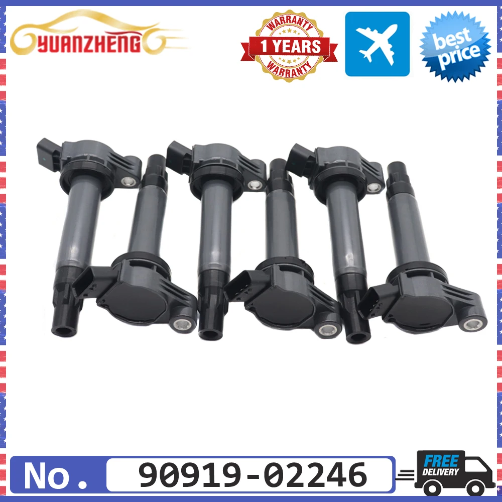 

Высококачественная катушка зажигания для Toyota Camry Sienna Highlander Solara для Lexus RX400h RX330 ES330 RX330 3.3L UF430 90919-02246