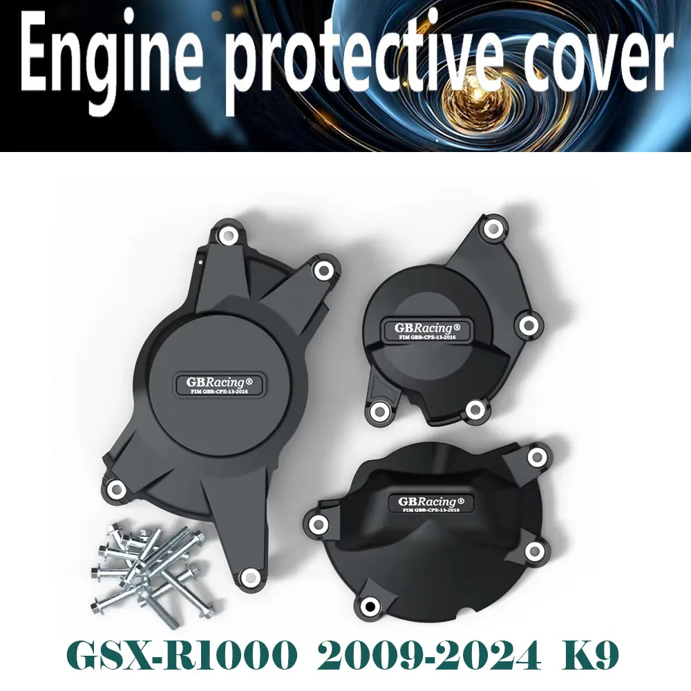 

Motocross Engine Cover Protector Set for GSXR1000 GSX-R1000 2009-2016 K9