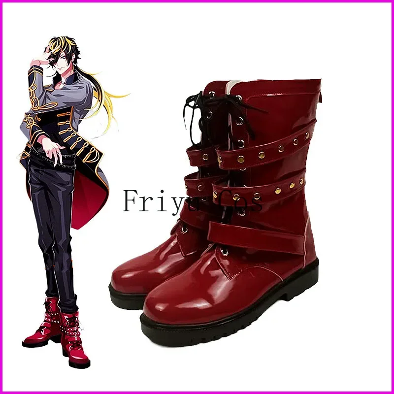 

Anime Hypnosis Mic Division Rap Battl DRB Jyushi Aimono Cosplay Shoes Boots Props Halloween Party Accessories Customization Chea