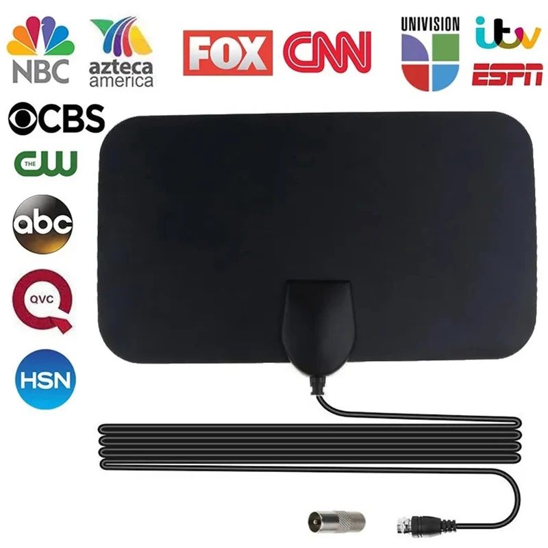 TV Antenna 4K For All HD Digital TV 300 Miles 25DB High Gain Booster HD For RV indoor antennas outndoor Global TV Free Channel