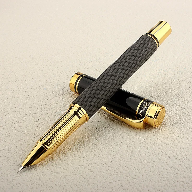 Luxury Quality Cloth Weave Metal Fountain Pen Financial Office Student Supplies School Stationery Ink Pens