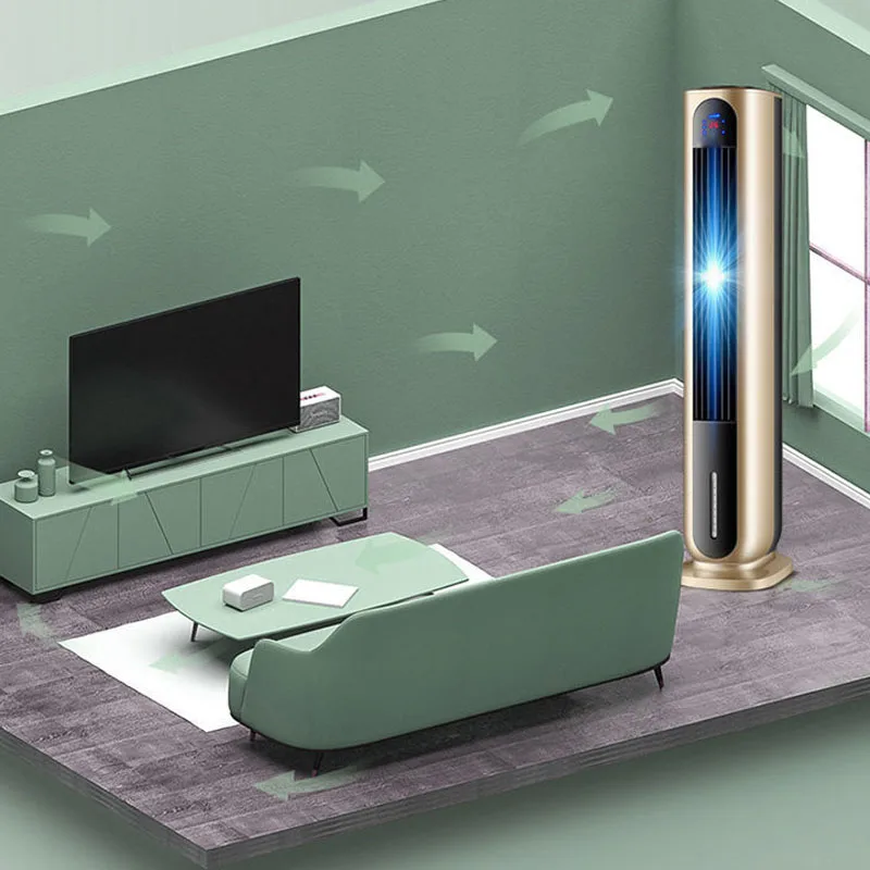 LT-168 تكييف الهواء مروحة التبريد غرفة نوم التدفئة والتبريد مروحة مزدوجة الغرض موبايل صغير تكييف الهواء برودة