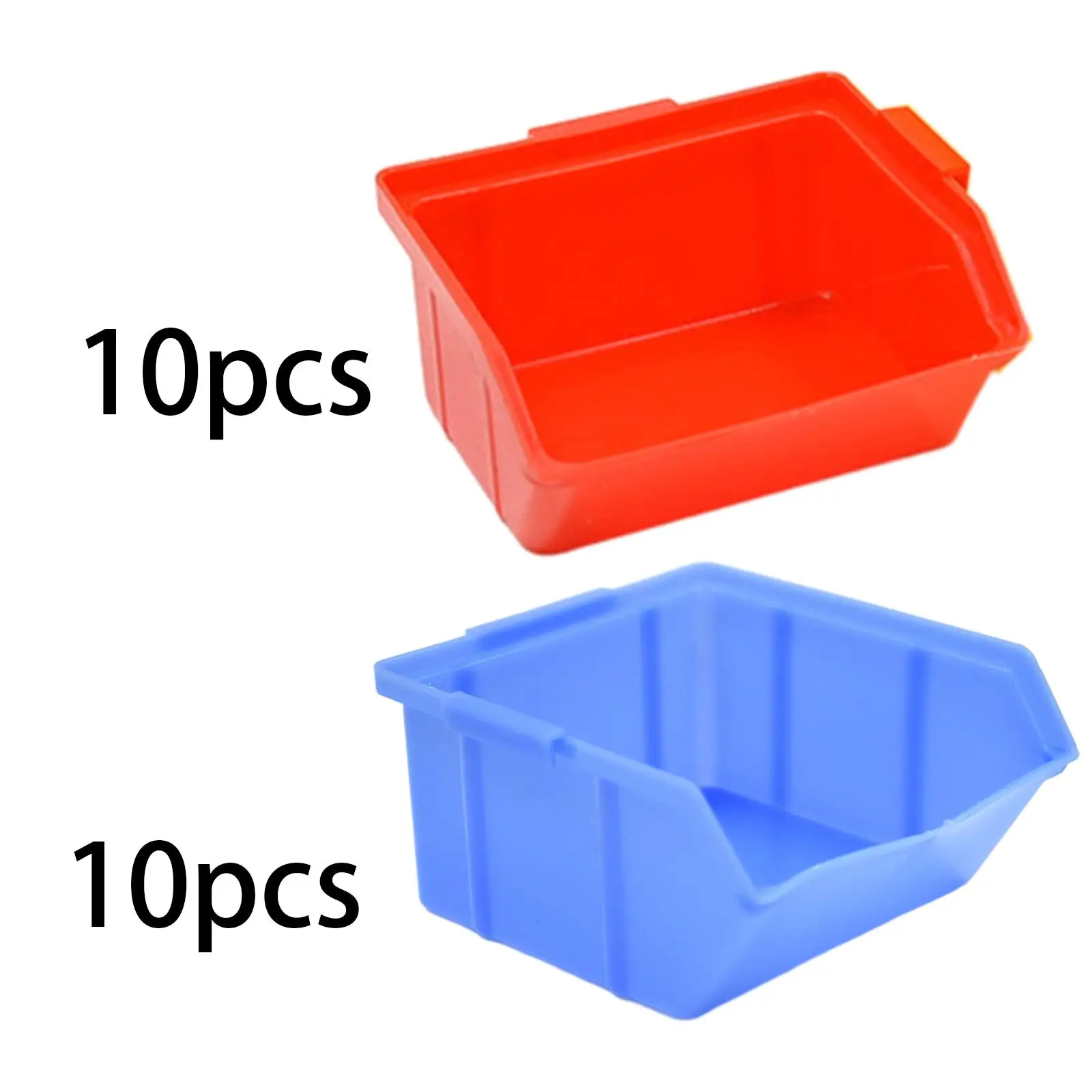 10 Pieces Small Parts Organizer Nail and Screw Organizer Stackable Storage Bin