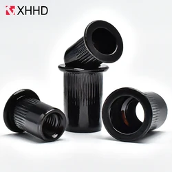 10/20/50pcs Flat Rivet Nuts M3 M4 M5 M6 M8 M10 M12 Black Carbon Steel Flat Head Threaded Insert Nutsert Cap Rivets Nuts