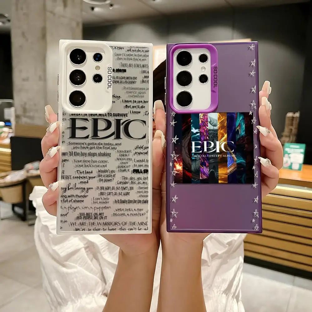 حافظة لهاتف سامسونج جالاكسي S25 Edge S24 S23 S22 S21 S20 Ultra Funda غطاء فضي من السيليكون PIKPAKA #2