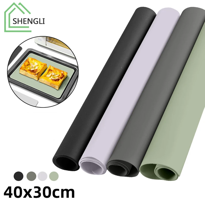 40x30cm Food Grade Silicone Waterproof Placemat Heat Insulation Anti-Skidding Washable Table Mat Oven baking mat