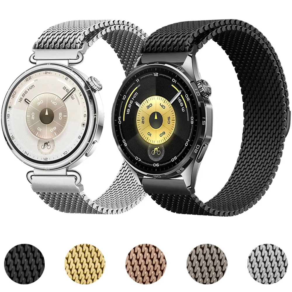 18mm 20mm 22mm Milanaise-Armband für Huawei Watch 5/GT5 Pro 42mm Magnetisches Armband für Huawei Watch GT6/5/4 41mm 46mm Zubehör