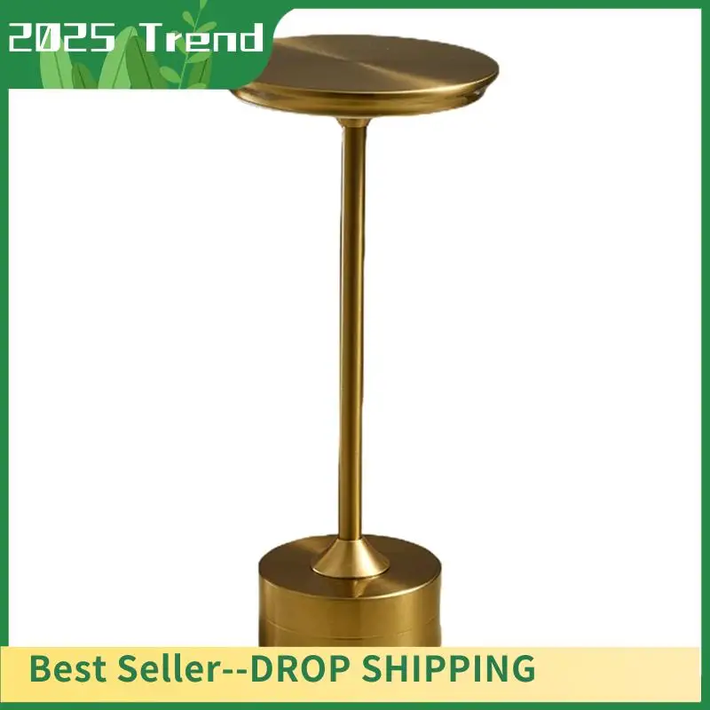 

1Set Simple Retro Desk Lamp Restaurant Bar Decor Touch USB Rechargeable Desk Lamp Night Light Gold