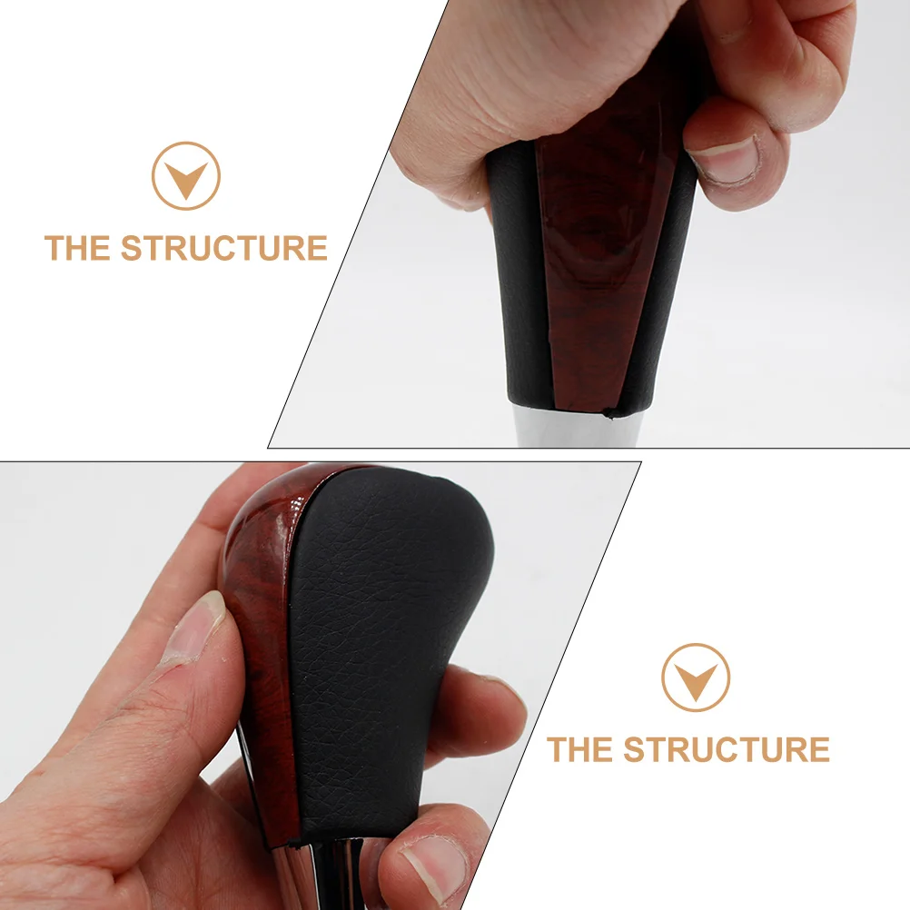 

Shifts Knob Automatic Gear Stick Shifting Accessories Car Lever PU ABS Smooth Ergonomic Fits Vehicles Luxury