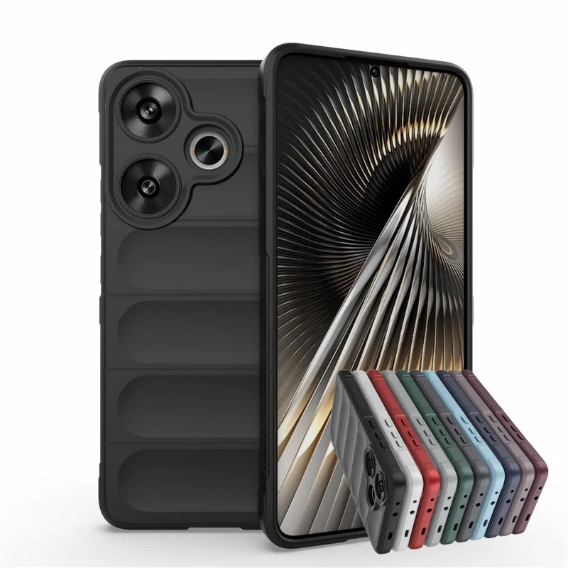 

For Redmi Turbo 3 5G Cover For Redmi Turbo 3 Case 6.67 inch Shockproof Rubber Silicone Protective Bumper For Xiaomi Redmi Turbo3