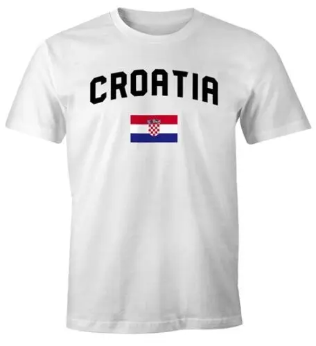 Herren T-Shirt Kroatien Croatia Hrvatska Fan-Shirt WM 2018 Fußball