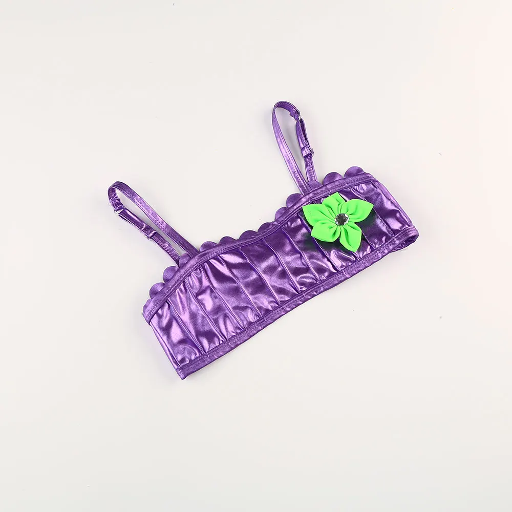 Set di abbigliamento a sirena da 3 pezzi, bikini balnabile, mutande e coda, per ragazze, estate, per bambini, principessa, giochi di ruolo, vestire, abito da spiaggia