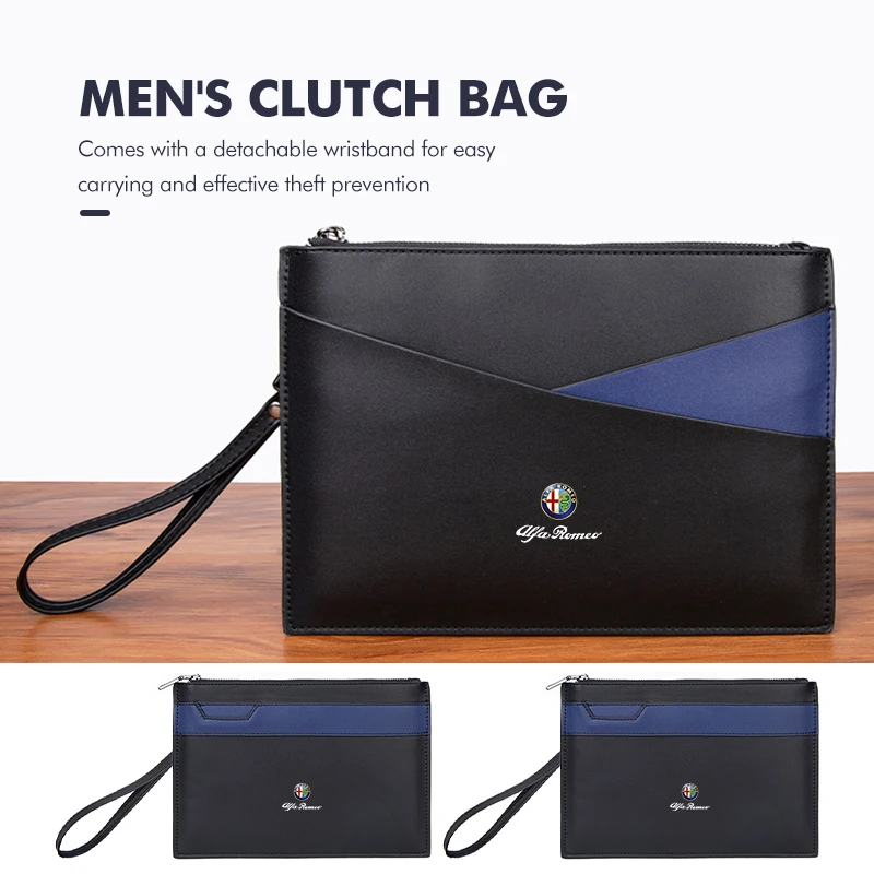 

2026 Горячая мужская кожаная сумка для денег Alfa Romeo, повседневный мужской чехол для карт, сумка для телефона Alfa Romeo 159 Giulietta 156 147 G