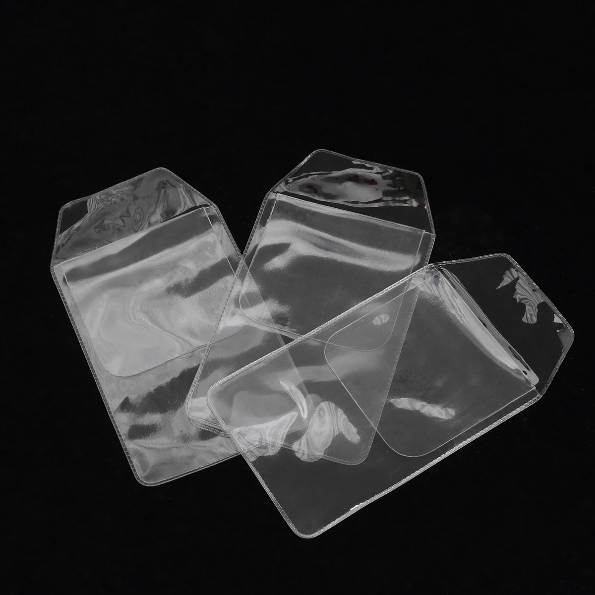 

8 pcs Pen Case PVC Waterproof Anti Scratch Pencil Bag Large Capacity Simple Design Office School Stationery Coin