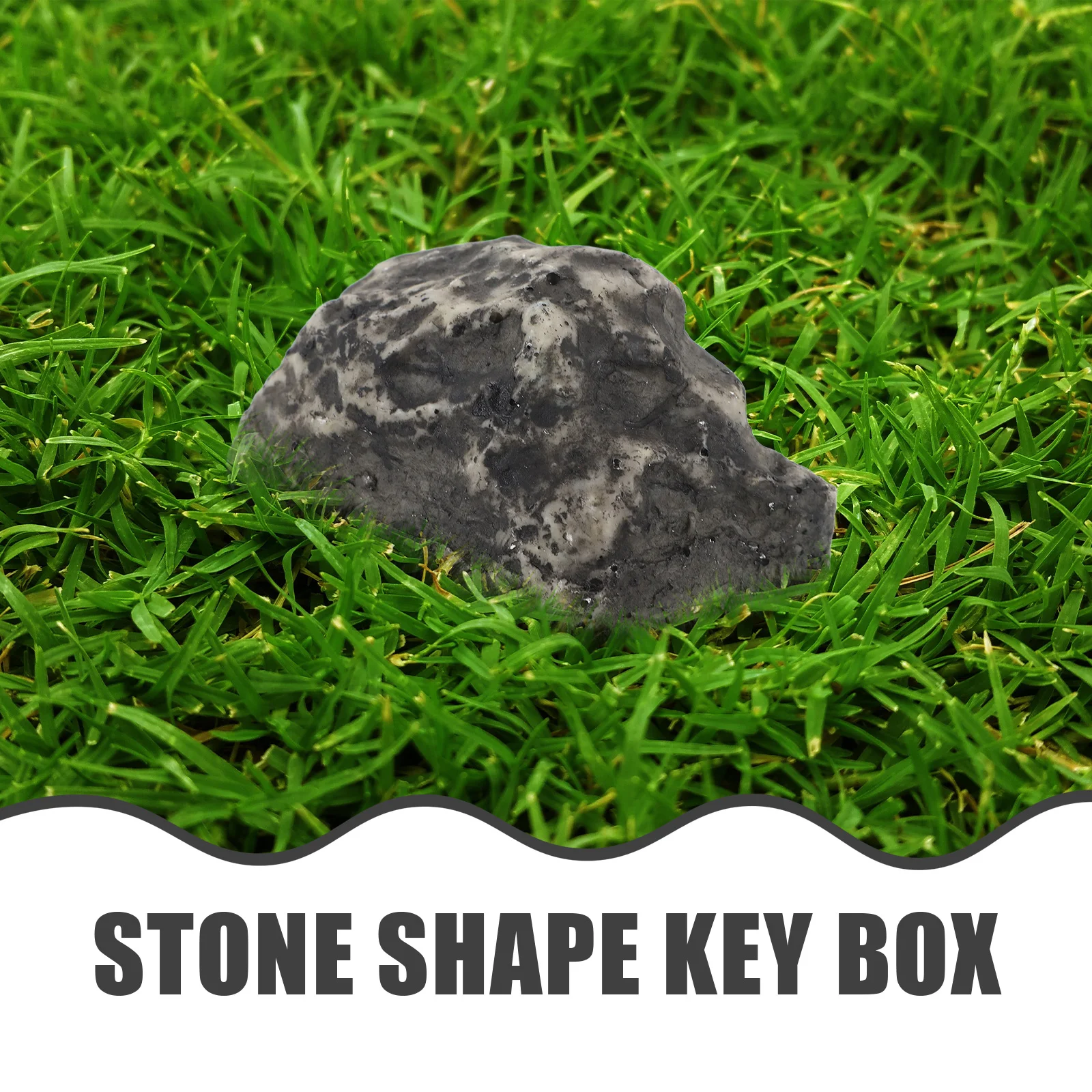 Key Hider Outdoor Keychain Stone Storage Case Hidden Holder for outside The Rock