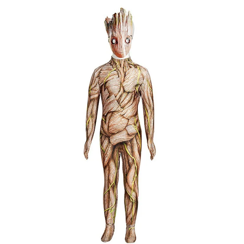 Movie Guardians Man Halloween Costumes of The Galaxy Groot Baby Cosplay Bodysuit Boys Jumpsuits Girls Carnival Party Clothing