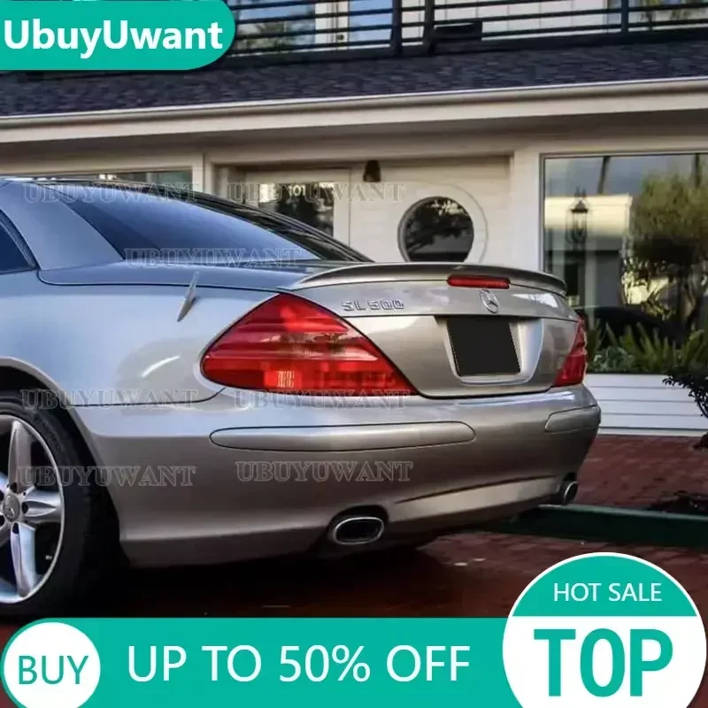 UBUYUWANT Carbon Fiber Back Trunk Spoiler Rear Boot Lip Spoiler Wing Rear Spoiler Wing For Mercedes-Benz SL Class R230