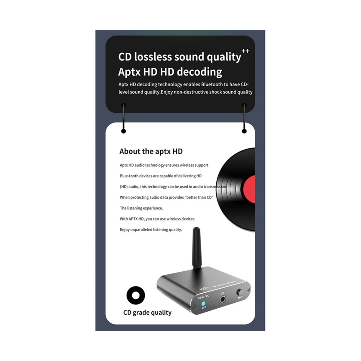 A57G-Bluetooth 5.2 مستقبل الموسيقى HIFI محول الصوت اللاسلكي مع 3.5 ملم Aux Toslink/مخرج محوري لسيارة مكبر الصوت