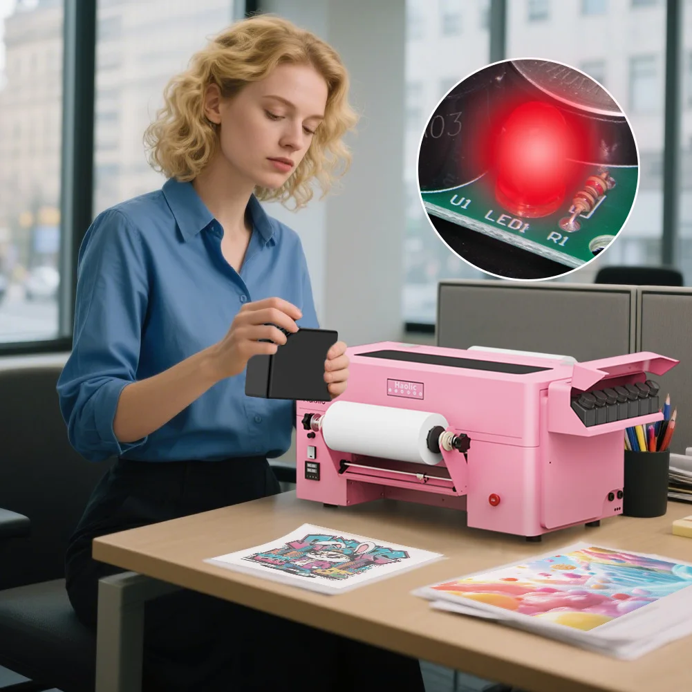 XP600 Heads Impresora Ploter Holographic UV DTF Transfer Printing Machine Crystal Sticker UV DTF Printer Roll