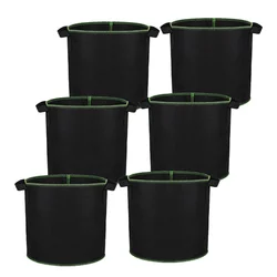 6Pcs 4 Gallon Potato Grow Bag Fabric Pots Handle Garden Planting Bags Vegetables Planter Garden Grow Bags Fabric Pot