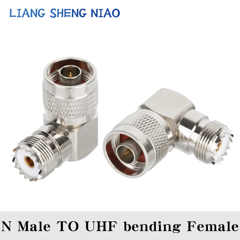 1pcs UHF SO239 PL259 TO N Connector N Male Jack To UHF bending Female Plug SL16 RF Coax Connector Straight Adapter 90 degree